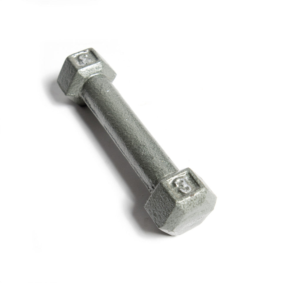 CAP 3 lb Cast Iron Dumbbell, Gray