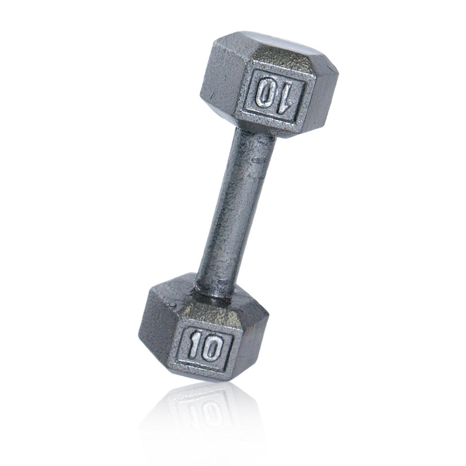 CAP 10 lb Cast Iron Dumbbell, Gray