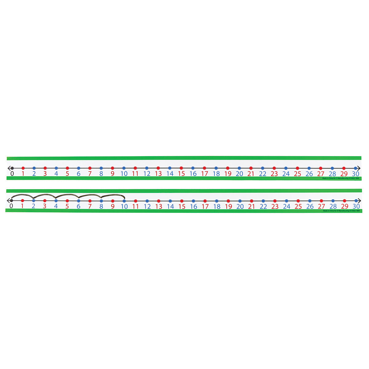 Student Desk Number Line (0 to 30), Set of 30