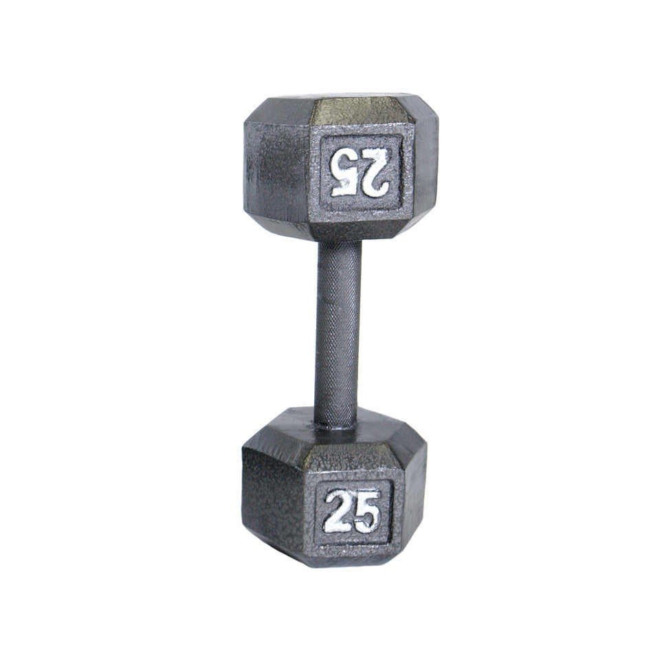 CAP 25 lb Cast Iron Dumbbell, Gray