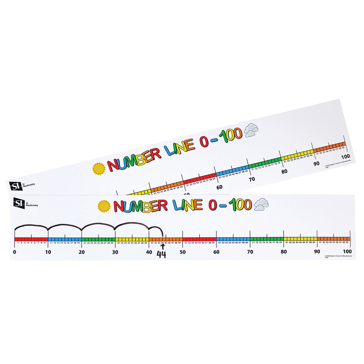 Number Line 0-100, Set of 10