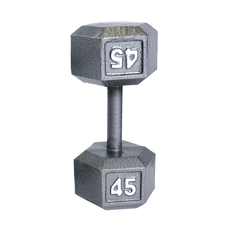 CAP 45 lb Cast Iron Dumbbell, Gray