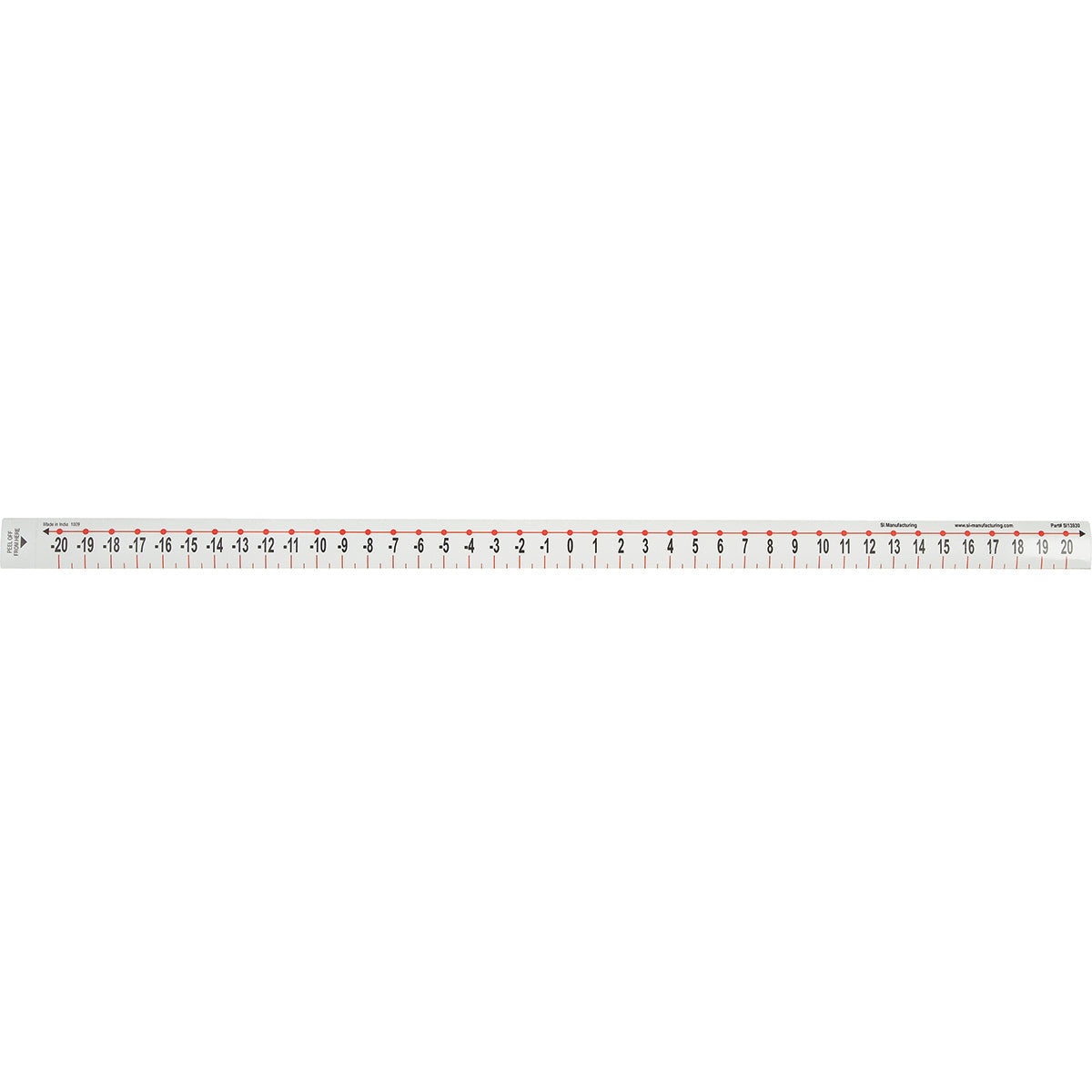 Desk Number Line (-20 to +20), Set of 35