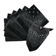 Black Bandanas - 12 Pieces