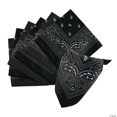 Black Bandanas - 12 Pieces