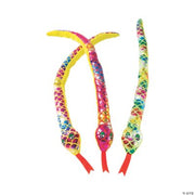 Metallic Plush Snakes - 12 Pieces