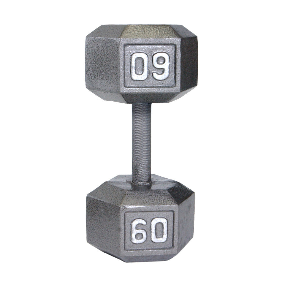CAP 60 lb Cast Iron Dumbbell, Gray