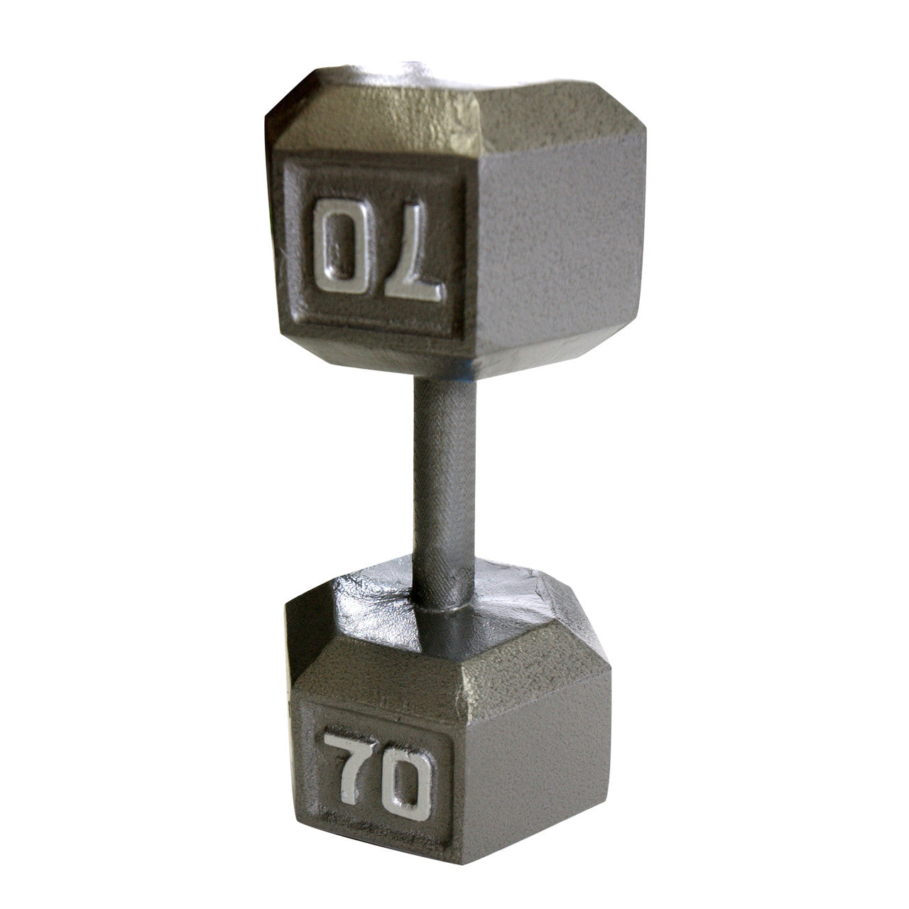CAP 70 lb Cast Iron Dumbbell, Gray