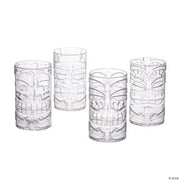 Clear Tiki Cups - 8 Pieces