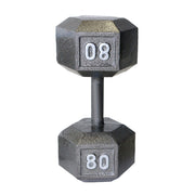CAP 80 lb Cast Iron Dumbbell, Gray