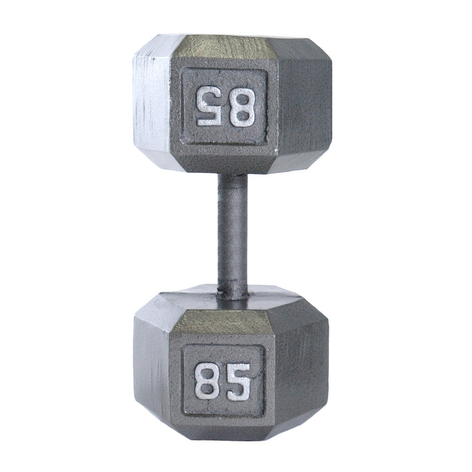 CAP 85 lb Cast Iron Dumbbell, Gray