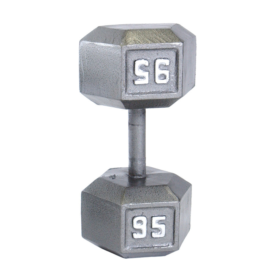 CAP 95 lb Cast Iron Dumbbell, Gray