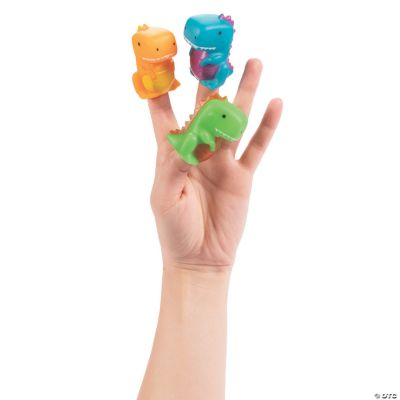 Trendy Dinosaur Finger Puppets - 12 Pieces