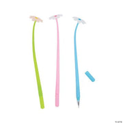 Uv Color Change Flower Pens - 12 Pieces