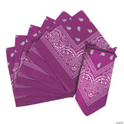 Purple Bandanas - 12 Pieces