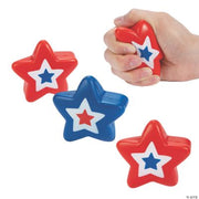 Patriotic Stress Stars - 12 Pieces