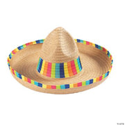 Bright Stripe Sombrero - 12 Pieces