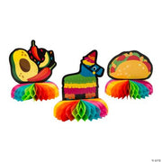 Fiesta Honeycomb Asst Centerpiece - 3 Pieces