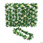 Premium Yellow Flower Maile Leis - 12 Pieces