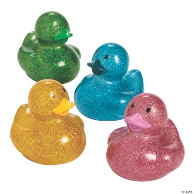 Barrel-O-Glitter Ducks - 20 Pieces