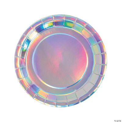 Iridescent Bulk Dinner Plates - 250 Pieces