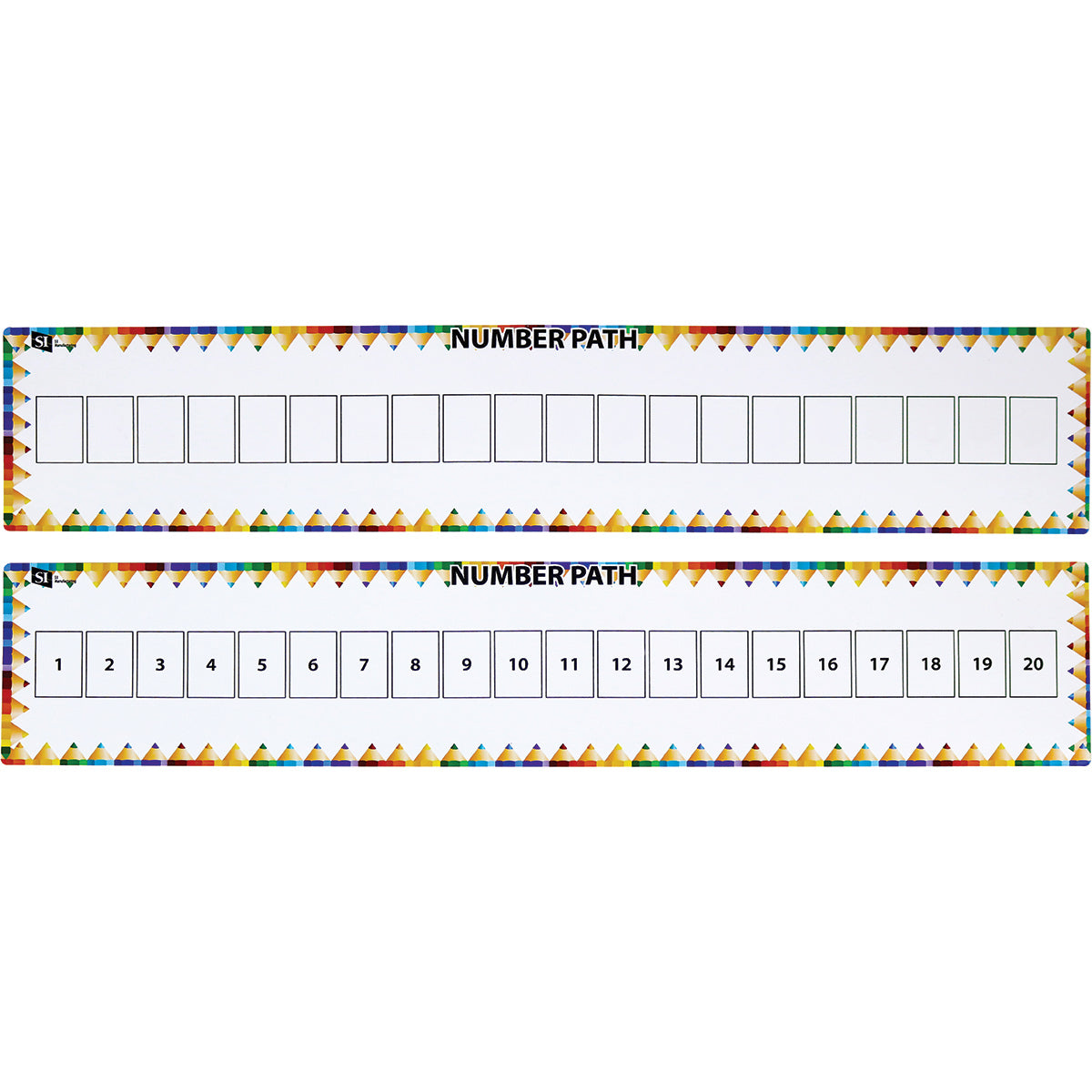 Dry- Erase Number Path to 20, Set of 10