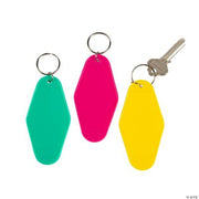 Plastic Motel Keychain - 12 Pieces