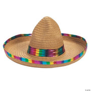 Foil Metallic Rainbow Sombrero - 12 Pieces