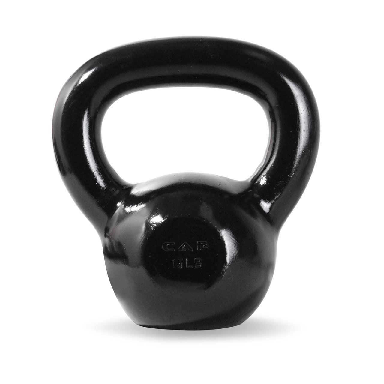CAP 15 lb Enamel Coated Cast Iron Kettlebell