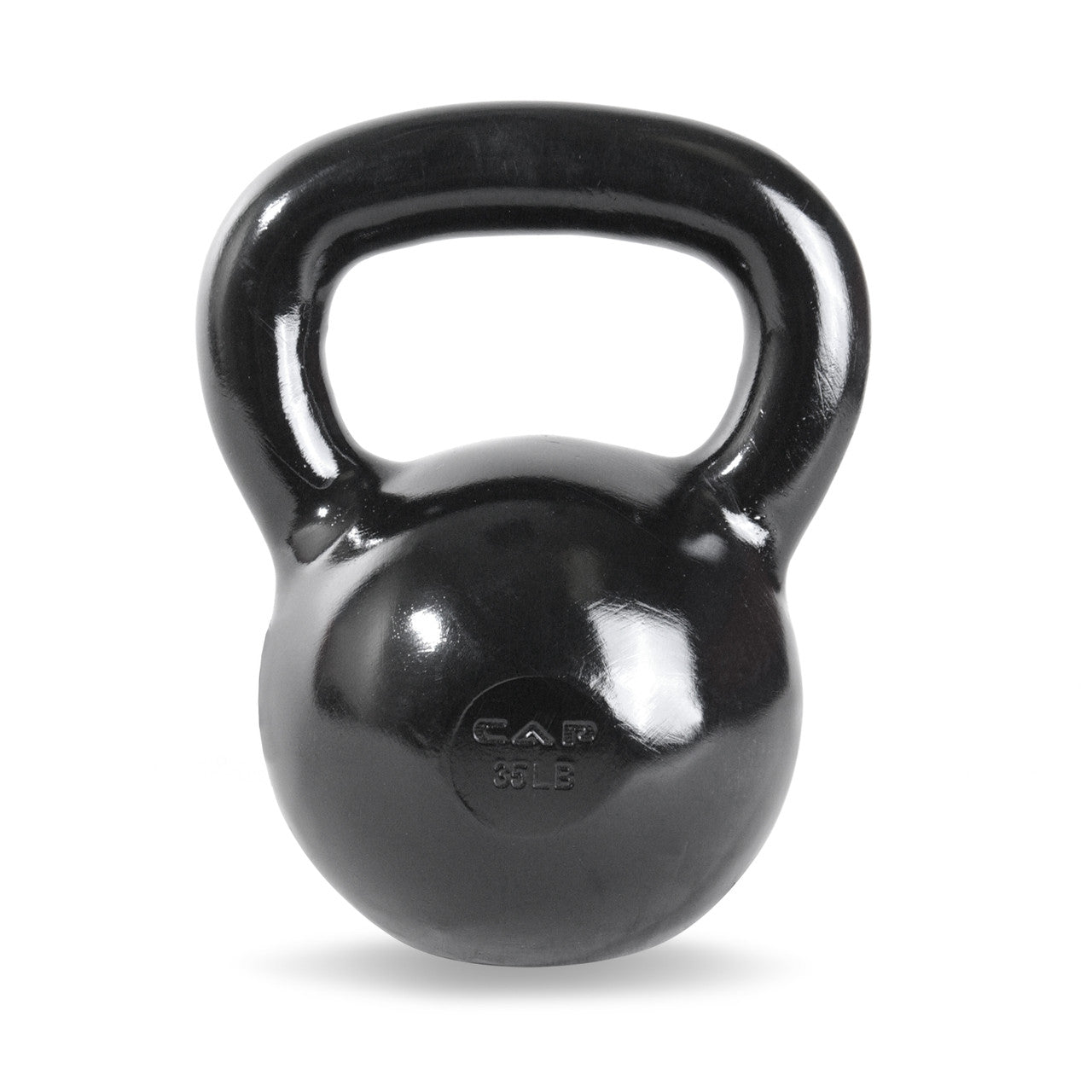 CAP 35 lb Enamel Coated Cast Iron Kettlebell
