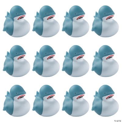 Shark Rubber Ducks - 12 Pieces