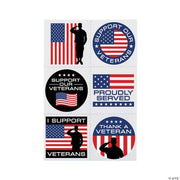 Support Our Veterans Tattoos - 72 Pieces