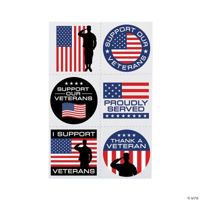 Support Our Veterans Tattoos - 72 Pieces