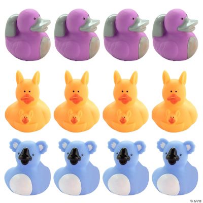 Australian Animals Rubber Ducks - 12 Pieces