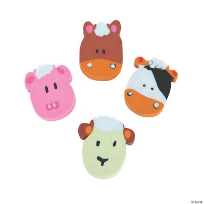 Farm Animal Erasers - 24 Pieces
