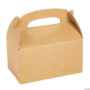 Kraft Paper Favor Gable Box - 12 Pieces