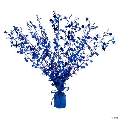 Blue Small Foil Burst Centerpiece - 1 Piece