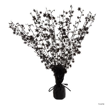 Black Small Foil Burst Centerpiece - 1 Piece