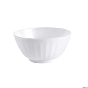 White Plastic Latte Bowls - 6 Pieces