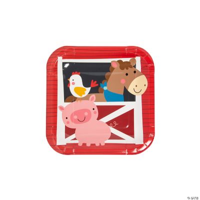 Farm Party Dessert Plates - 8 Pieces