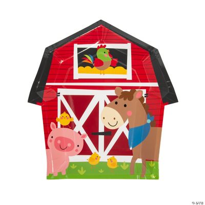 Farm Party Dinner Plates - 8 Pieces