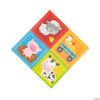Farm Party Lunch Napkins - 16 Pieces