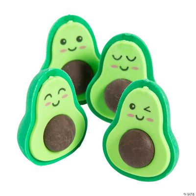 Avocado Erasers - 24 Pieces