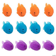 Fish Shaped Bouncing Balls - 12 Pieces