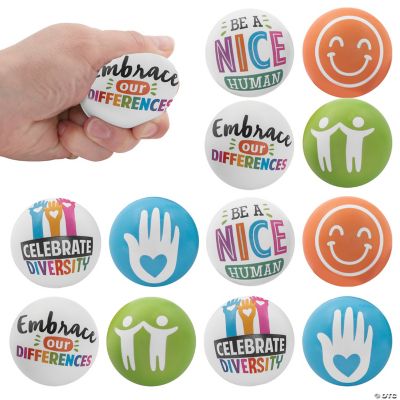 Human Kind,Unity,Diversity Stress Balls - 12 Pieces