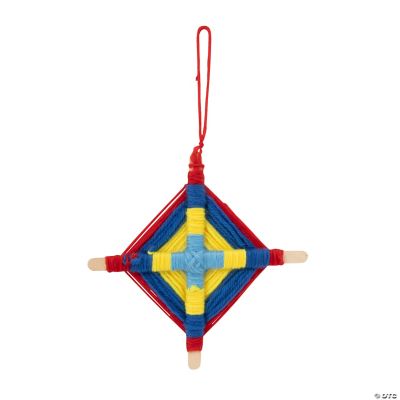 God's Eye Yarn Craft Kit - 12 Pieces