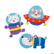 Outer Space Animal Magnet - 12 Pieces