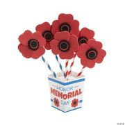 Memorial Day Straw Poppy Bouquet - 12 Pieces