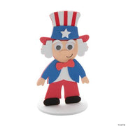 Foam Uncle Sam Stand Up - 12 Pieces