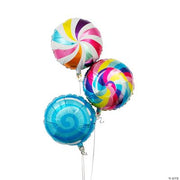 Candy World Mylar Balloons - 3 Pieces